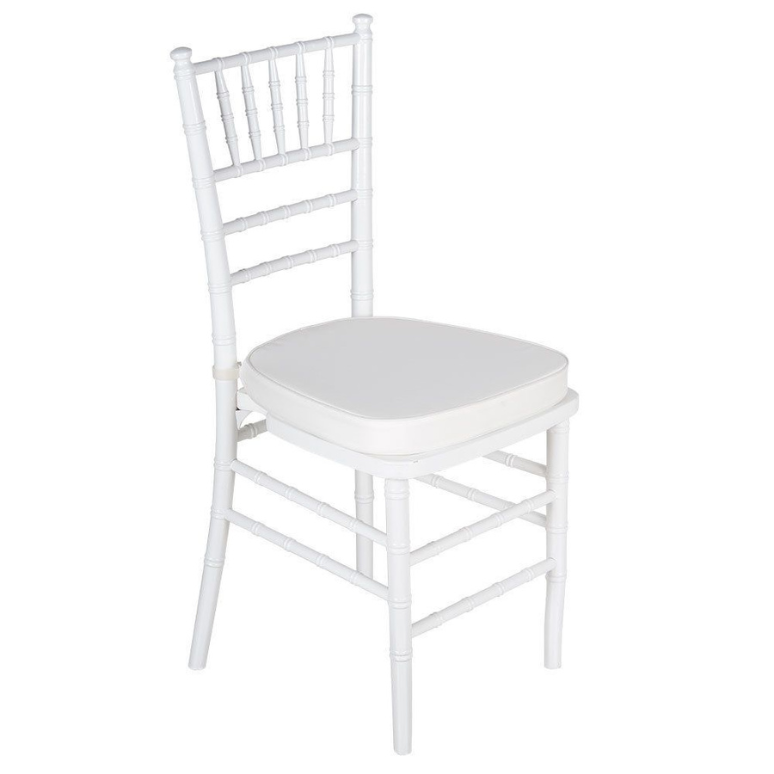 white chiavari chair (real wood) - adult