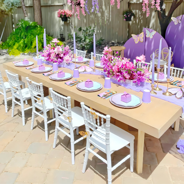 jayce - kids white chiavari chairs