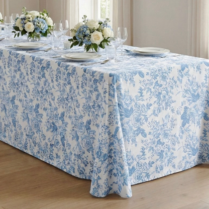 French Blue Rectangular Tablecloth – 90” x 132”