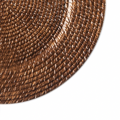 Woven Brown Charger Plate