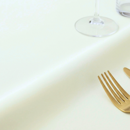 Ivory Round Tablecloth – 120” Polyester