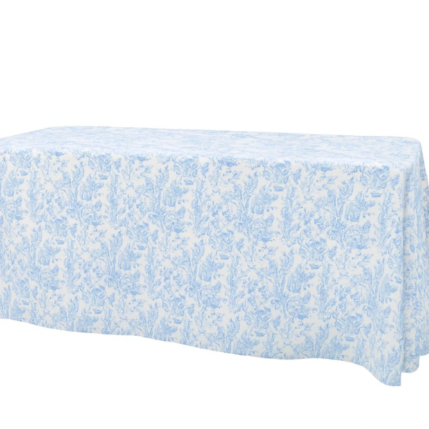 french blue rectangular tablecloth – 90” x 132”