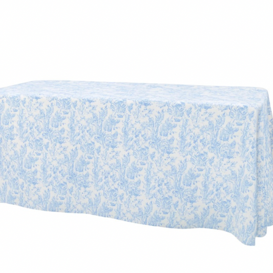French Blue Rectangular Tablecloth – 90” x 132”