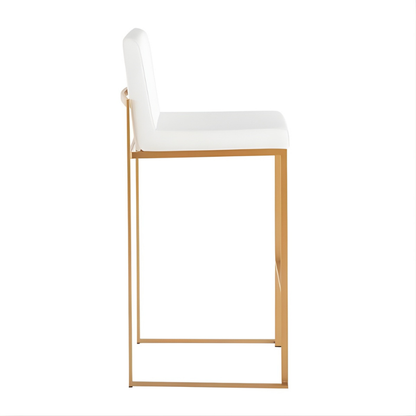 White & Gold Bar Stool