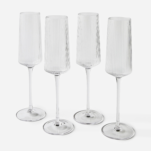 nova champagne glass flutes