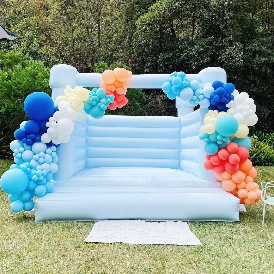 baby blue bouncy castle