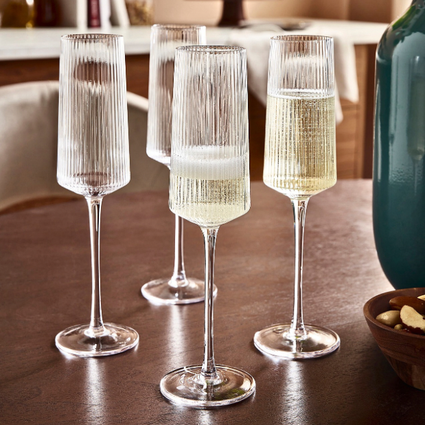 nova champagne glass flutes