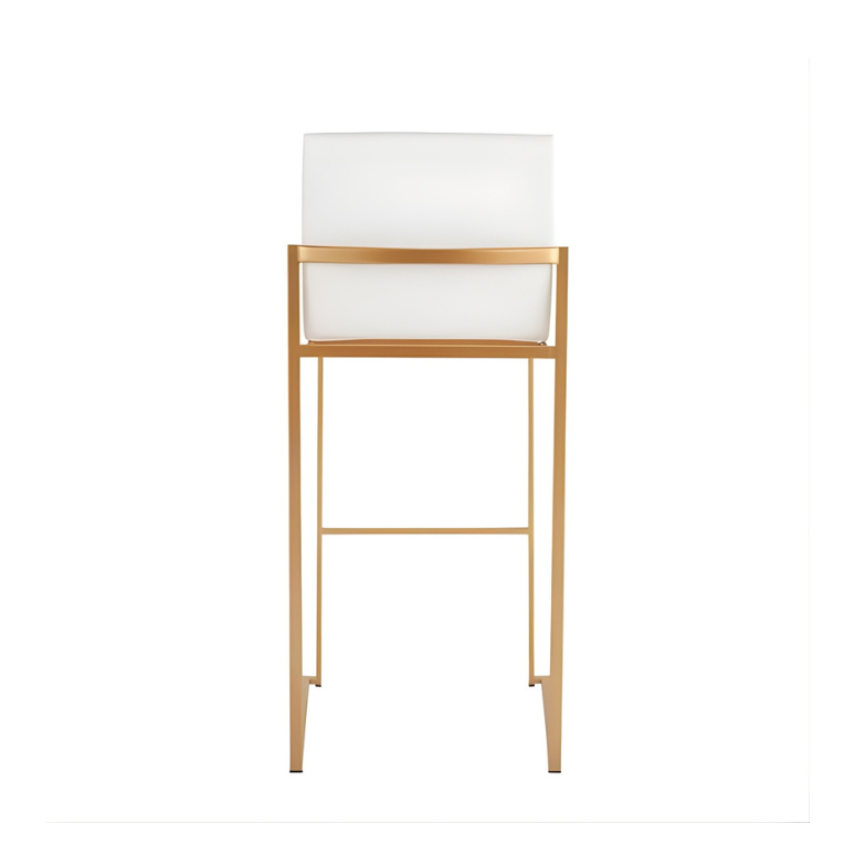 white & gold bar stool