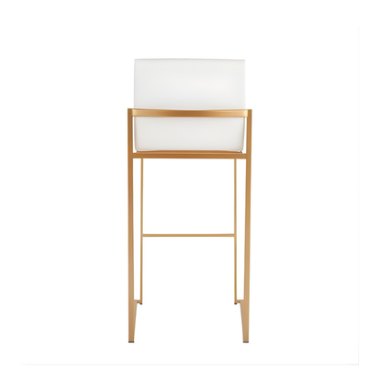 White & Gold Bar Stool