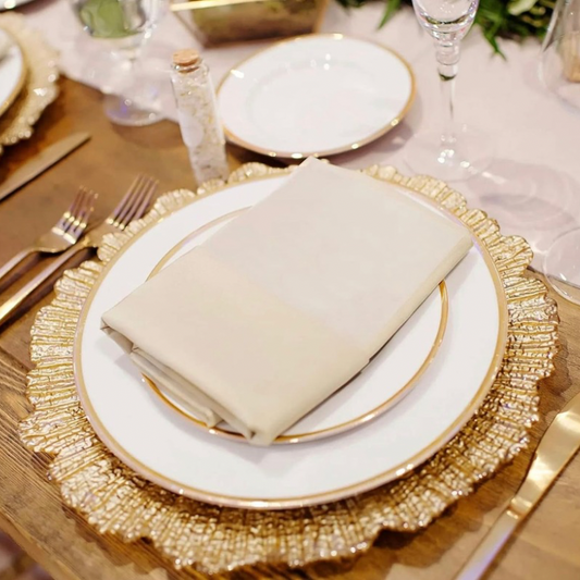 Gold Reef Charger Plates