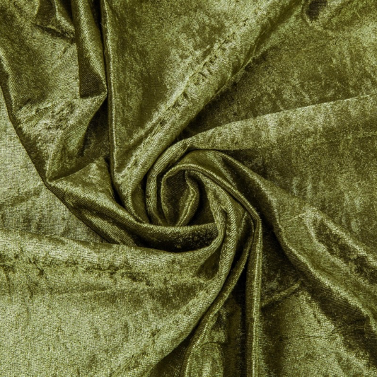 Olive Green Velvet Rectangular Tablecloth – 90” x 132”
