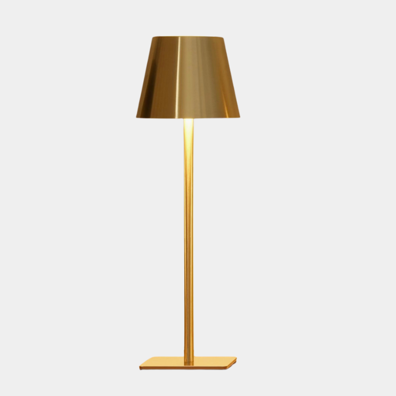 luxury gold cordless table lamp