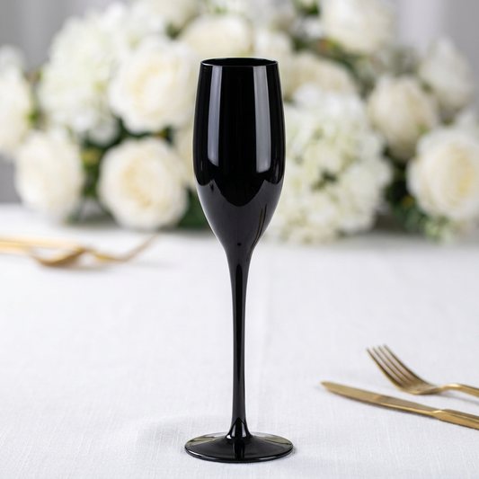 Black Champagne Flute