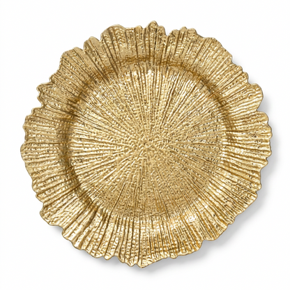 Gold Reef Charger Plates