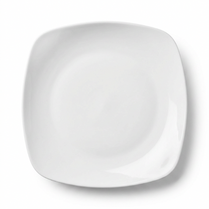 Square White Dinner Plate