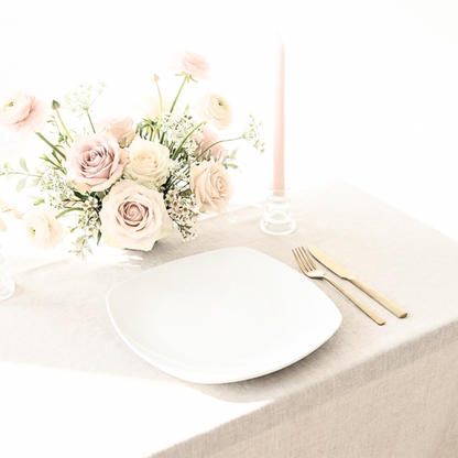 Square White Dinner Plate