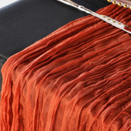 Cheesecloth Table Runner - Terracotta
