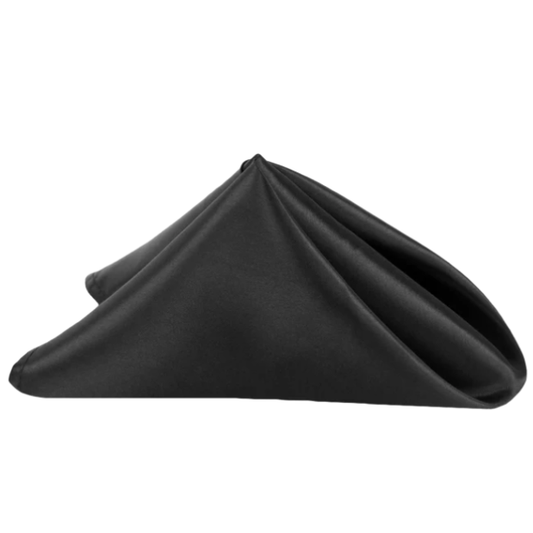 Satin Napkin – Black