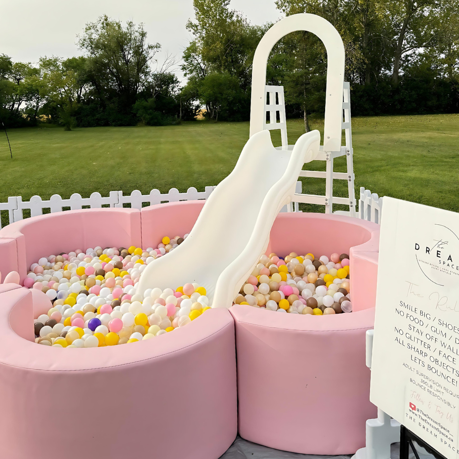 flower ballpit & slide