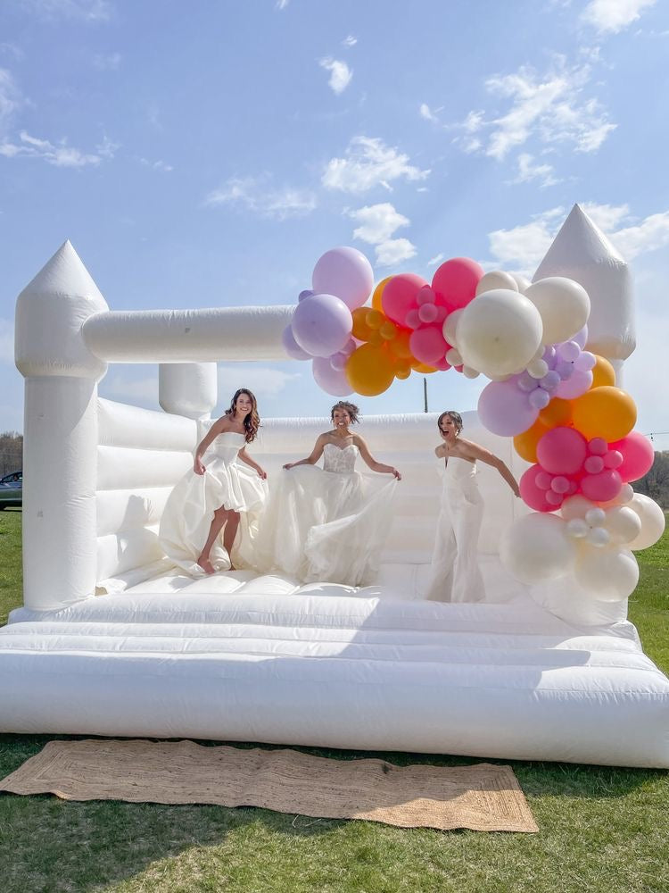 white bouncy castle